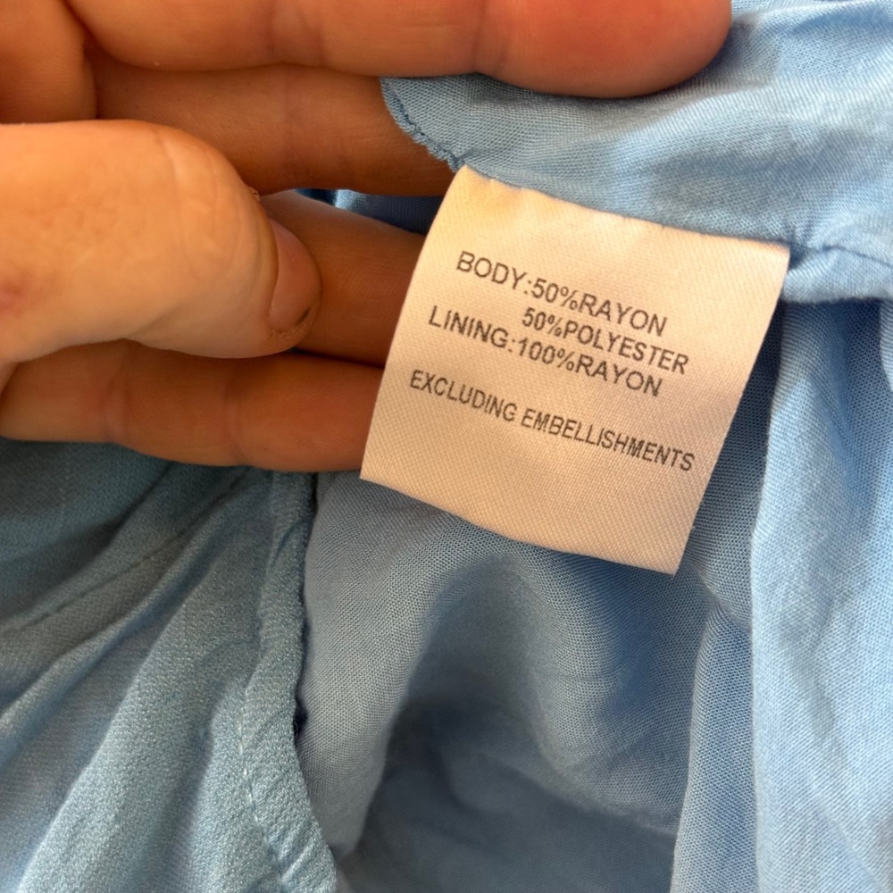 Princess Polly Blue Cutout Long Sleeve Romper - Picture 8 of 8